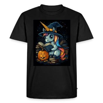 Cadeau d’Halloween Femmes Licorne Hommes Enfants - T-shirt Premium bio Homme - noir - Devant - Nico (187cm)