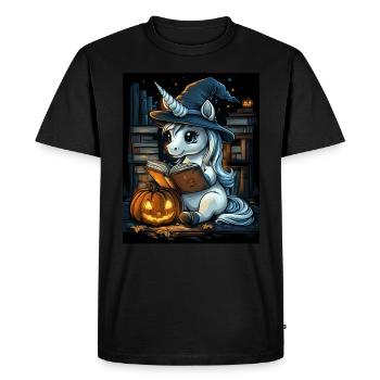 Cadeau d’Halloween Femmes Licorne Hommes Enfants - T-shirt Premium bio Homme - noir - Devant - Nico (187cm)