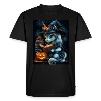 Cadeau d’Halloween Femmes Licorne Hommes Enfants - T-shirt Premium bio Homme - noir - Devant - Nico (187cm)