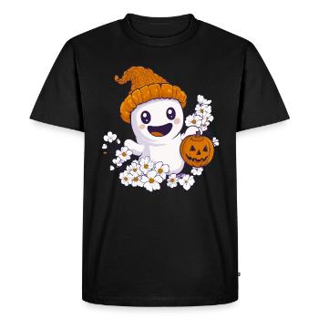 Halloween Fantôme Cadeau Femmes Hommes Enfants Décoration - T-shirt Premium bio Homme - noir - Devant - Nico (187cm)