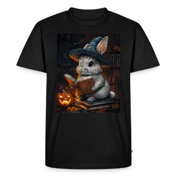 Cadeau d’Halloween Femmes Lapin Hommes Enfants Décoration - T-shirt Premium bio Homme - noir - Devant - Nico (187cm)