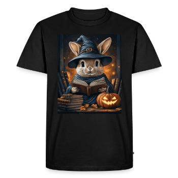Cadeau d’Halloween Femmes Lapin Hommes Enfants Décoration - T-shirt Premium bio Homme - noir - Devant - Nico (187cm)
