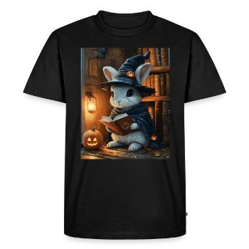 Cadeau d’Halloween Femmes Lapin Hommes Enfants Décoration - T-shirt Premium bio Homme - noir - Devant - Nico (187cm)