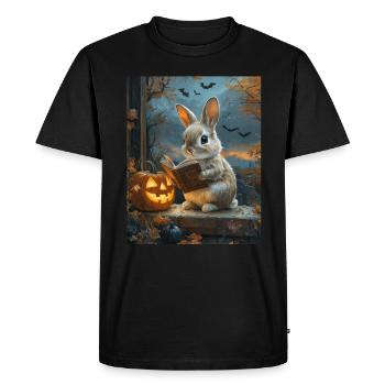Halloween Lapin Cadeau Femmes Hommes Enfants Décoration - T-shirt Premium bio Homme - noir - Devant - Nico (187cm)