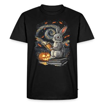 Halloween Lapin Cadeau Femmes Hommes Enfants Décoration - T-shirt Premium bio Homme - noir - Devant - Nico (187cm)
