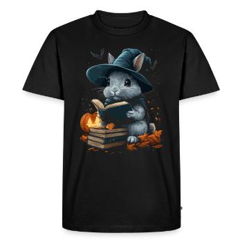 Halloween Lapin Cadeau Femmes Hommes Enfants Décoration - T-shirt Premium bio Homme - noir - Devant - Nico (187cm)