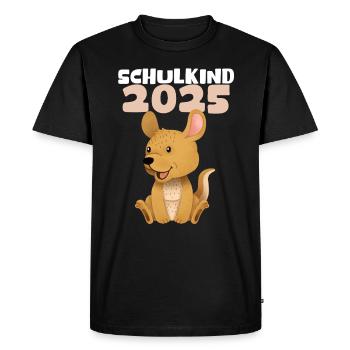 School Child 2025 Young Girls School Enrollment 2025 Decoration - Men's Premium Organic T-Shirt - black - Front - Nico (187cm)