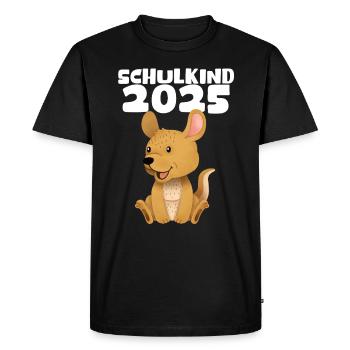School Child 2025 Young Girls School Enrollment 2025 Decoration - Men's Premium Organic T-Shirt - black - Front - Nico (187cm)
