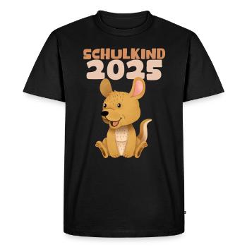 School Child 2025 Young Girls School Enrollment 2025 Decoration - Men's Premium Organic T-Shirt - black - Front - Nico (187cm)