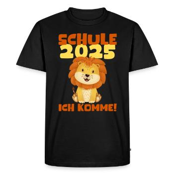 School Child 2025 Young Girls School Enrollment 2025 Decoration - Men's Premium Organic T-Shirt - black - Front - Nico (187cm)