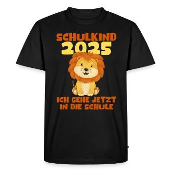 School Child 2025 Young Girls School Enrollment 2025 Decoration - Men's Premium Organic T-Shirt - black - Front - Nico (187cm)