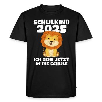 School Child 2025 Young Girls School Enrollment 2025 Decoration - Men's Premium Organic T-Shirt - black - Front - Nico (187cm)
