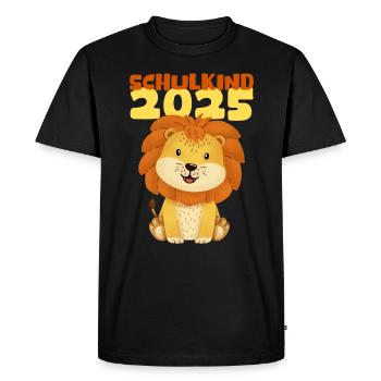 School Child 2025 Young Girls School Enrollment 2025 Decoration - Men's Premium Organic T-Shirt - black - Front - Nico (187cm)