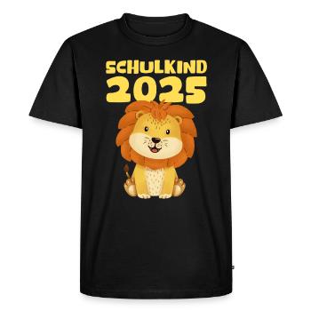 School Child 2025 Young Girls School Enrollment 2025 Decoration - Men's Premium Organic T-Shirt - black - Front - Nico (187cm)