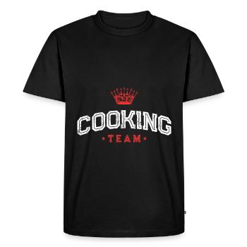 Équipe de cuisine Cuisson Cuisson - T-shirt Premium bio Homme - noir - Devant - Nico (187cm)