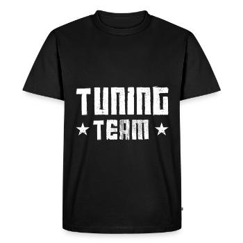 Tuning Team - Men's Premium Organic T-Shirt - black - Front - Nico (187cm)