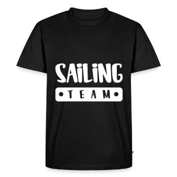Sailing Team - Men's Premium Organic T-Shirt - black - Front - Nico (187cm)
