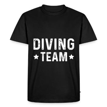 Équipe de plongée - T-shirt Premium bio Homme - noir - Devant - Nico (187cm)