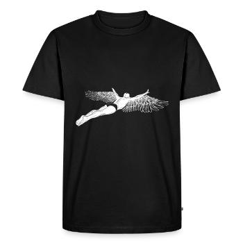 Retro Graphic Cliff Diver Cliff Diving Tombstoning - Men's Premium Organic T-Shirt - black - Front - Nico (187cm)