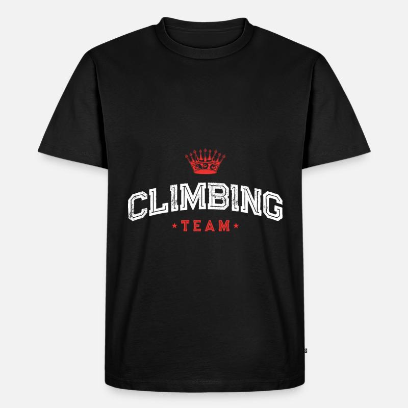 Climbing Team Klettern Sport - Männer Premium Bio T-Shirt - Schwarz