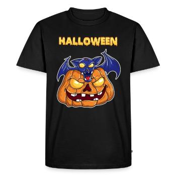 Flossing Halloween T-Shirt - Men's Premium Organic T-Shirt - black - Front - Nico (187cm)