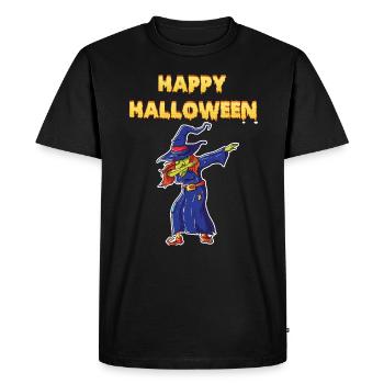 Happy Halloween Dabbing Witch - T-shirt Premium bio Homme - noir - Devant - Nico (187cm)