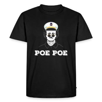 Edgar Allan Poe - Auteur de la littérature anglaise - T-shirt Premium bio Homme - noir - Devant - Nico (187cm)