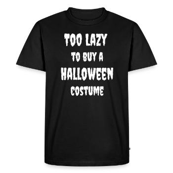 Halloween Lazy - T-shirt Premium bio Homme - noir - Devant - Nico (187cm)