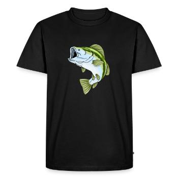 Fishing fish fishing fishing sport fisherman - Men's Premium Organic T-Shirt - black - Front - Nico (187cm)