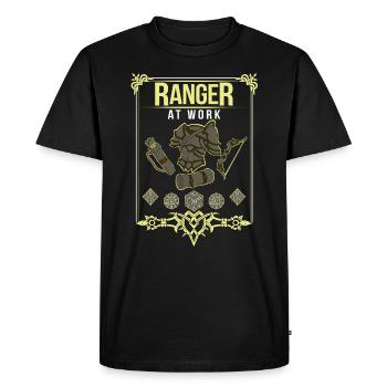 Jeu de rôle Ranger Dice Jeu de rôle Ranger - T-shirt Premium bio Homme - noir - Devant - Nico (187cm)