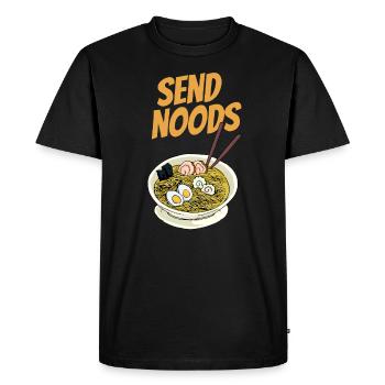 Envoyer un cadeau de soupe instantanée aux pâtes Ramen Noods - T-shirt Premium bio Homme - noir - Devant - Nico (187cm)