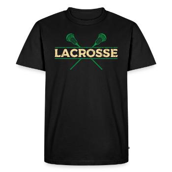 Lacrosse - T-shirt Premium bio Homme - noir - Devant - Nico (187cm)