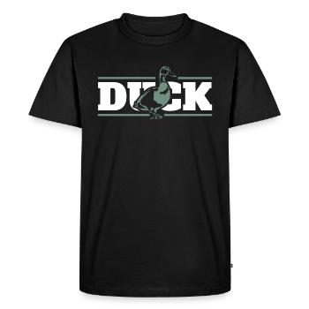 canard - T-shirt Premium bio Homme - noir - Devant - Nico (187cm)