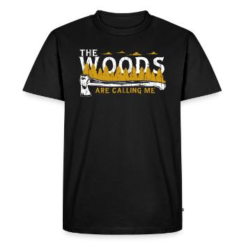 lumberjack - Men's Premium Organic T-Shirt - black - Front - Nico (187cm)
