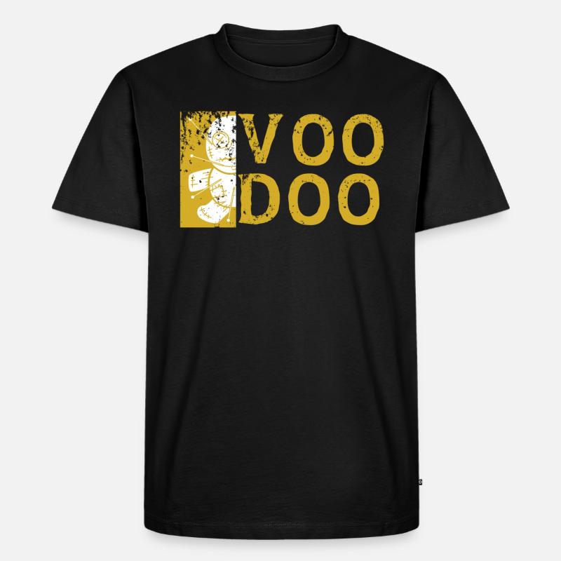 Voodoo - Männer Premium Bio T-Shirt - Schwarz