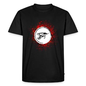 Symbole de la brouette - T-shirt Premium bio Homme - noir - Devant - Nico (187cm)