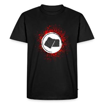 Beekeeper symbol - Men's Premium Organic T-Shirt - black - Front - Nico (187cm)