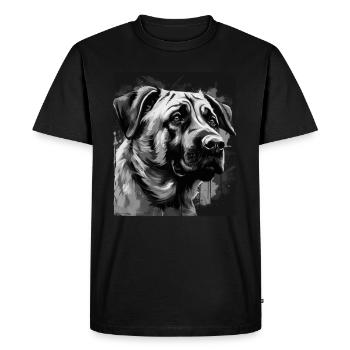Kangal Dog Portrait - Men's Premium Organic T-Shirt - black - Front - Nico (187cm)