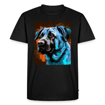 Kangal Dog Portrait - Men's Premium Organic T-Shirt - black - Front - Nico (187cm)