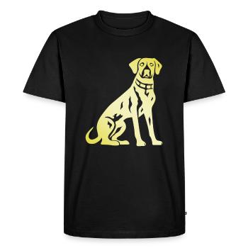 Silhouette de chien dalmatien - T-shirt Premium bio Homme - noir - Devant - Nico (187cm)