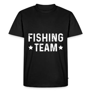 Équipe de pêche - T-shirt Premium bio Homme - noir - Devant - Nico (187cm)