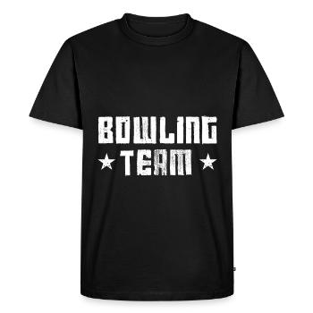 Équipe de bowling - T-shirt Premium bio Homme - noir - Devant - Nico (187cm)