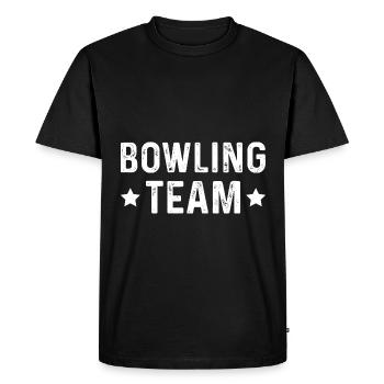 Équipe de bowling - T-shirt Premium bio Homme - noir - Devant - Nico (187cm)