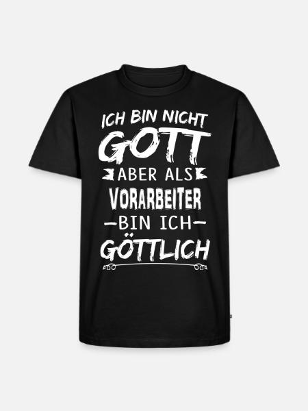 VORARBEITER - Männer Premium Bio T-Shirt - Schwarz