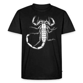 Scorpion animal signe du zodiaque cadeau - T-shirt Premium bio Homme - noir - Devant - Nico (187cm)