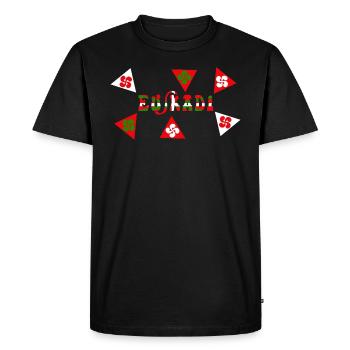 Euskadi Pays Basque - T-shirt Premium bio Homme - noir - Devant - Nico (187cm)