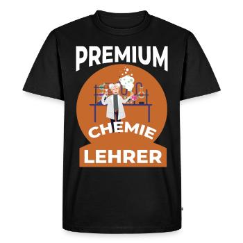 Chimie - T-shirt Premium bio Homme - noir - Devant - Nico (187cm)