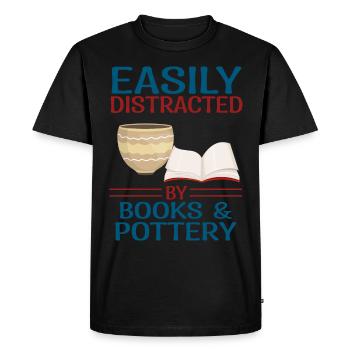 Make pottery - Men's Premium Organic T-Shirt - black - Front - Nico (187cm)