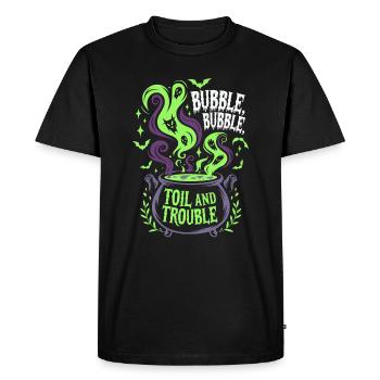 Bubble, Bubble, Toil and Trouble - Men's Premium Organic T-Shirt - black - Front - Nico (187cm)
