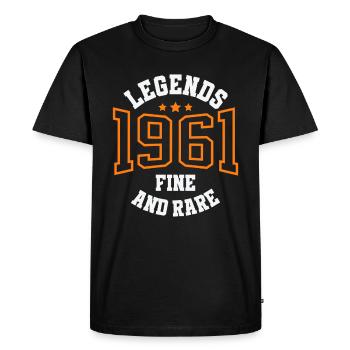 Legends 1961 – Belle et rare idée cadeau vintage - T-shirt Premium bio Homme - noir - Devant - Nico (187cm)